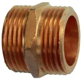 Meister Craft Cornat Doppelnippel 1", Messing / Garten Bewässerung / FLOR92755 Mehrfarbig