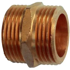 Meister Craft Cornat Doppelnippel 1", Messing / Garten Bewässerung / FLOR92755 Mehrfarbig