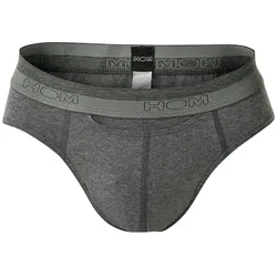 HOM Herren Slips, Vorteilspack - Mini Briefs HO1, Unterhose, Baumwoll-Modal, einfarbig Grau M 2 Slips