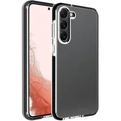 Cover für Samsung Galaxy S23+ (Schwarz, Transparent) Rock Solid