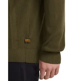 G-Star Structured Half Zip Knit Grün S