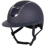 Harrys Horse Reithelm Mont Blanc sparkle navy-silber mit Glitzer, Größe: M/56-58 cm