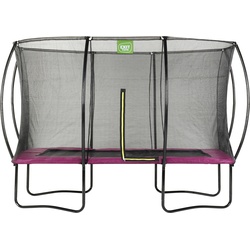 Gartentrampolin EXIT „Silhouette“ Trampoline Gr. B: 244 cm, rosa (schwarz, pink) Kinder Trampoline BxT: 244×366 cm, mit Sicherheitsnetz