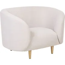 Beliani Sessel LOEN Polyester/Schaumstoff 75 x 85 x 80 cm Beige/Gold