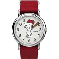 Timex x Peanuts Snoopy 38mm Fabric Strap Uhr