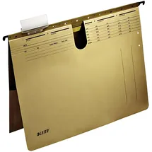 Leitz Hängehefter Alpha kfm. Heftung mit Tasche, Natronkarton, Naturbraun