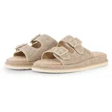 Tom Tailor Damen Flache Sandalen mit Flechtmuster, beige, Uni, Gr. 40