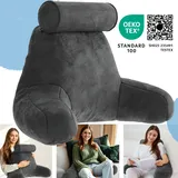 aktivshop Rückenkissen mit Armlehnen und Nackenrolle