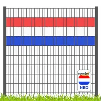 zaunzu Sichtschutz Fanartikel für Niederlande Doppelstabmatten Volle Streifenbreite GELOCHT