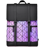 FANDARE Geometrisch Tagesrucksack für Damen Holographisch Outdoor Rucksack Herren Rucksack City Kurierrucksack Herren Einkaufsrucksack Daypack Wasserdicht Arbeitsrucksack Uni Radfahren Rucksack