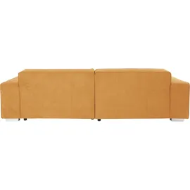 Home Affaire Ecksofa "Sapporo L-Form", gelb (mais), B:293cm H:78cm T:172cm, Struktur fein (100% Polyester);Luxus-Microfaser weich (90% Polyester, 10% Polyacryl);Struktur imprägniert (100% Polyester), Sofas, Ecksofa, wahlweise Bettfunktion oder Sitztiefenverstellung,
