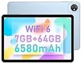 Blackview 25,6 cm (10,1 Zoll) Tablet, Tab 8, Android Tablet, Touchscreen, mit 5G/2,4 G WiFi 6 Quad-Core, 7 GB RAM + 64 GB ROM/TF 2 TB, Akku 6580 mAh, Kamera 13 MP + 8 MP/BT5/Dual Box Lautsprecher