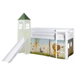Spielbett 'Kasper',aus Kiefer, multicolor/weiß