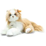 Steiff Princess Katze 30 cm - Kuscheltier für Kinder - weich & kuschelig - waschbar - rotlond/weiß (099250)