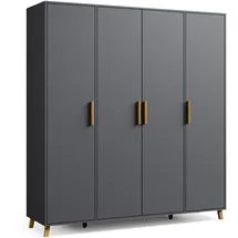 Rauch Drehtürenschrank Shinjo 187 x 203 x 53 cm Grau