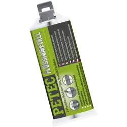 PETEC 97355 Flüssigmetall Tube 50ml Füllen Spachteln Verkleben