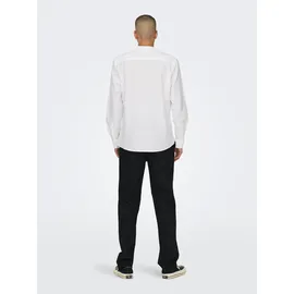 Only & Sons Langarmhemd Weiß XL