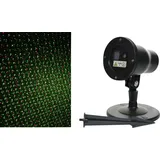 Kaemingk LED Laser Projektor Flocken 10 x 13,5 x 40 cm Grün