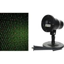 Kaemingk LED Laser Projektor Flocken 10 x 13,5 x 40 cm Grün