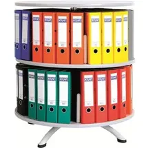 Böttcher-AG Ordnerdrehsäule für 48 Ordner, Ø 80 cm, einzeln drehbar