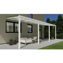 Gardendreams Terrassenüberdachung Easy Edition 700 cm weiß
