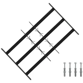 vidaXL Sicherheitsgitter für Fenster mit 3 Querstangen 3 pcs 43-74 cm