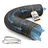 Relaxdays Abluftschlauch Ø 75 mm, 5 m, PVC, Aluminium, gasdicht, temperaturbeständig, schwarz