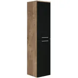 Badplaats - Badezimmer Badschrank Saturnus 130cm Kastanie mit mat Schw