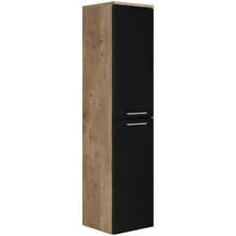 Badplaats - Badezimmer Badschrank Saturnus 130cm Kastanie mit mat Schw
