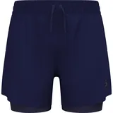 Odlo Herren Zeroweight 5 Inch 2-in-1 Shorts (Größe XXL, blau)