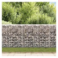 vidaXL Gabionenwand mit Abdeckung 200 × 20 × 85 cm