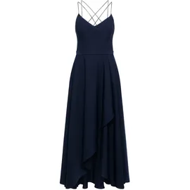 Vera Mont Abendkleid Volant Blau 40