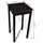 vidaXL Bartisch 55 x 55 x 107 cm Schwarz