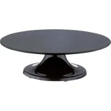 Schneider Tortenplatte Melamin, schwarz, m. Fuß, - Schwarz