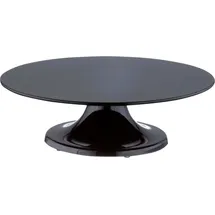 Schneider Tortenplatte Melamin, schwarz, m. Fuß, - Schwarz