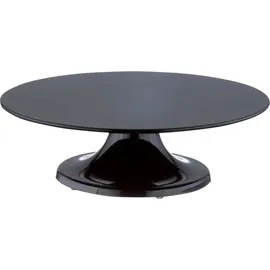 Schneider Tortenplatte Melamin, schwarz, m. Fuß, - Schwarz