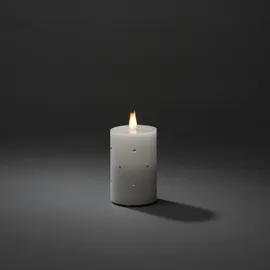 Konstsmide LED Echtwachskerze 1 St. weiß