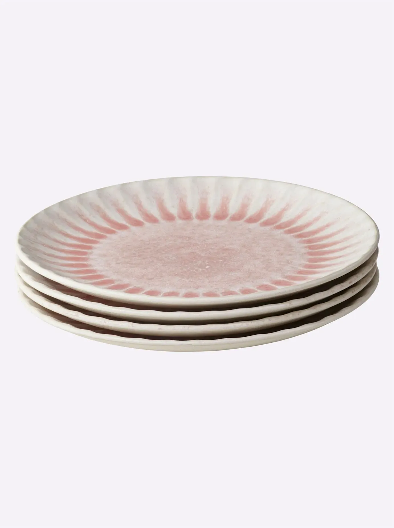 Geschirr-Set HEINE HOME, rosa (rosé), Speiseteller, Keramik, Geschirr-Sets