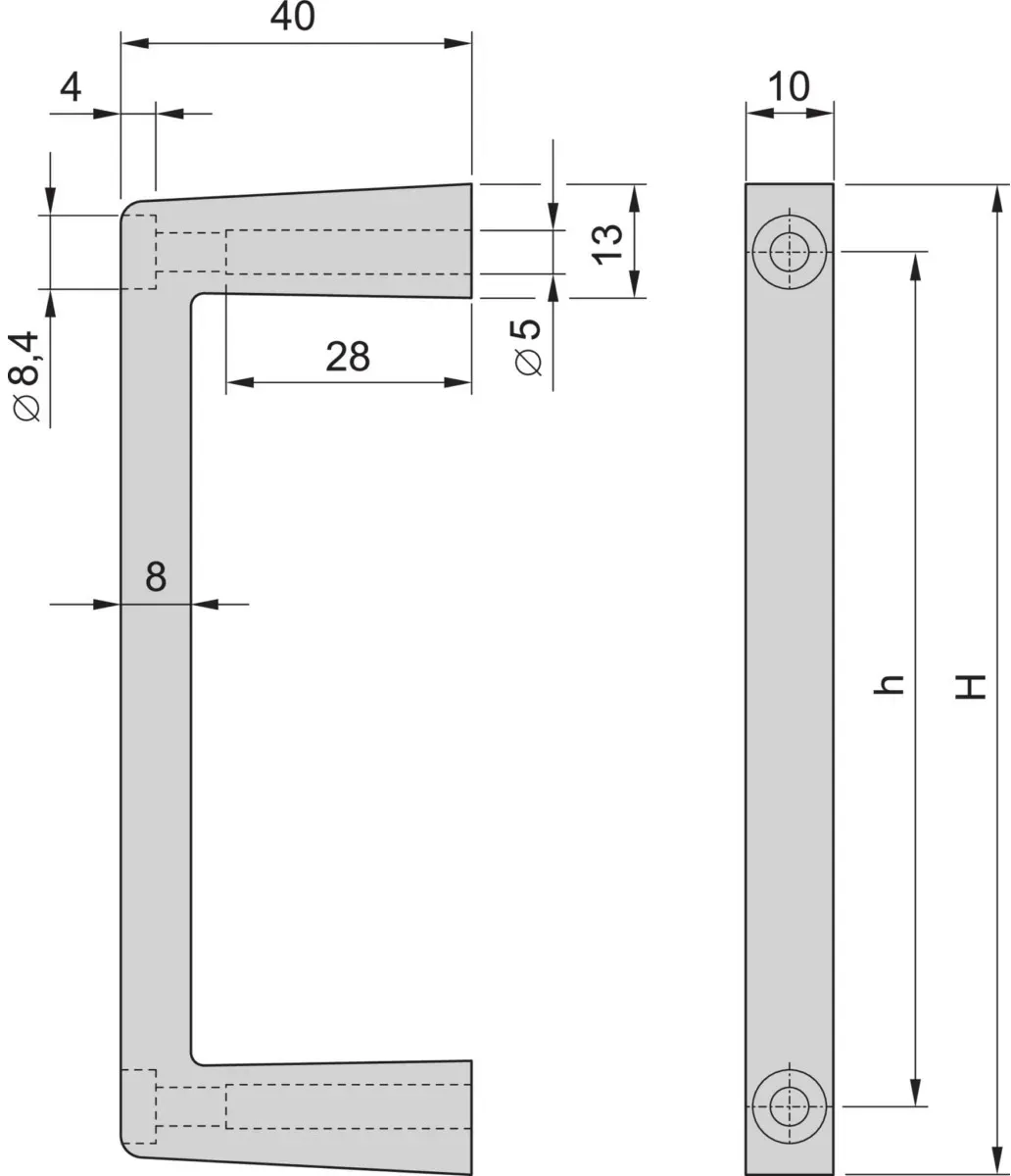 Schroff FRONT-HANDLE 2U 20860257 (VE2)