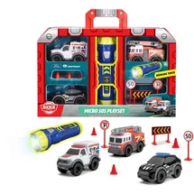 DICKIE Toys Micro Playset Fertigmodell Einsatzfahrzeug Modell