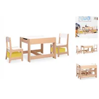 vidaXL Kindertisch mit 2 Stühlen MDF