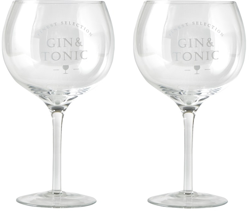 Riviera Maison Gin & Tonic Glas Finest Selection Gin & Tonic Glass Set 2 Stück Gläser