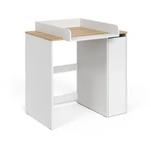 Vicco Waschmaschinenschrank Viktor, Weiß/Artisan, 93.6 x 88.2 cm 2 Teile mit Wickelauflage