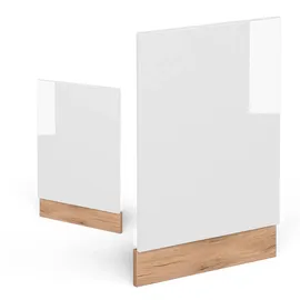 Vicco Unterschrank Frontblende R-Line 45 x 57,2 x 1,6 cm Weiß Hochglanz