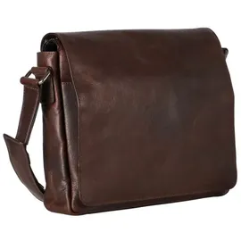 LEONHARD HEYDEN Roma Messenger Leder 31 cm Laptopfach braun
