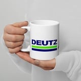 Stickerloveshop Kaffeetasse Auto Tuning Fans Farbig bedruckte Keramik Tasse perfekte Geschenkidee Fototasse passend für Deutz Fahr Fans