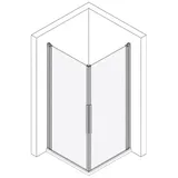Koralle Eckdusche myDay EPWS L 100, VB01510020D71 VB01510020D71