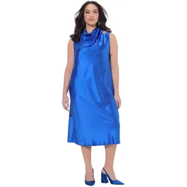 Ulla Popken Cocktailkleid Midikleid Blau 50