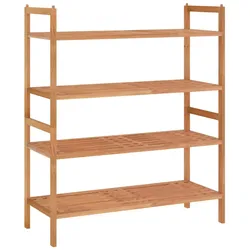 vidaXL Schuhregale 2 Stk. 69x27x41 cm Massivholz Nussbaum