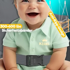 Kidiz Holz-Schaukel anthrazit